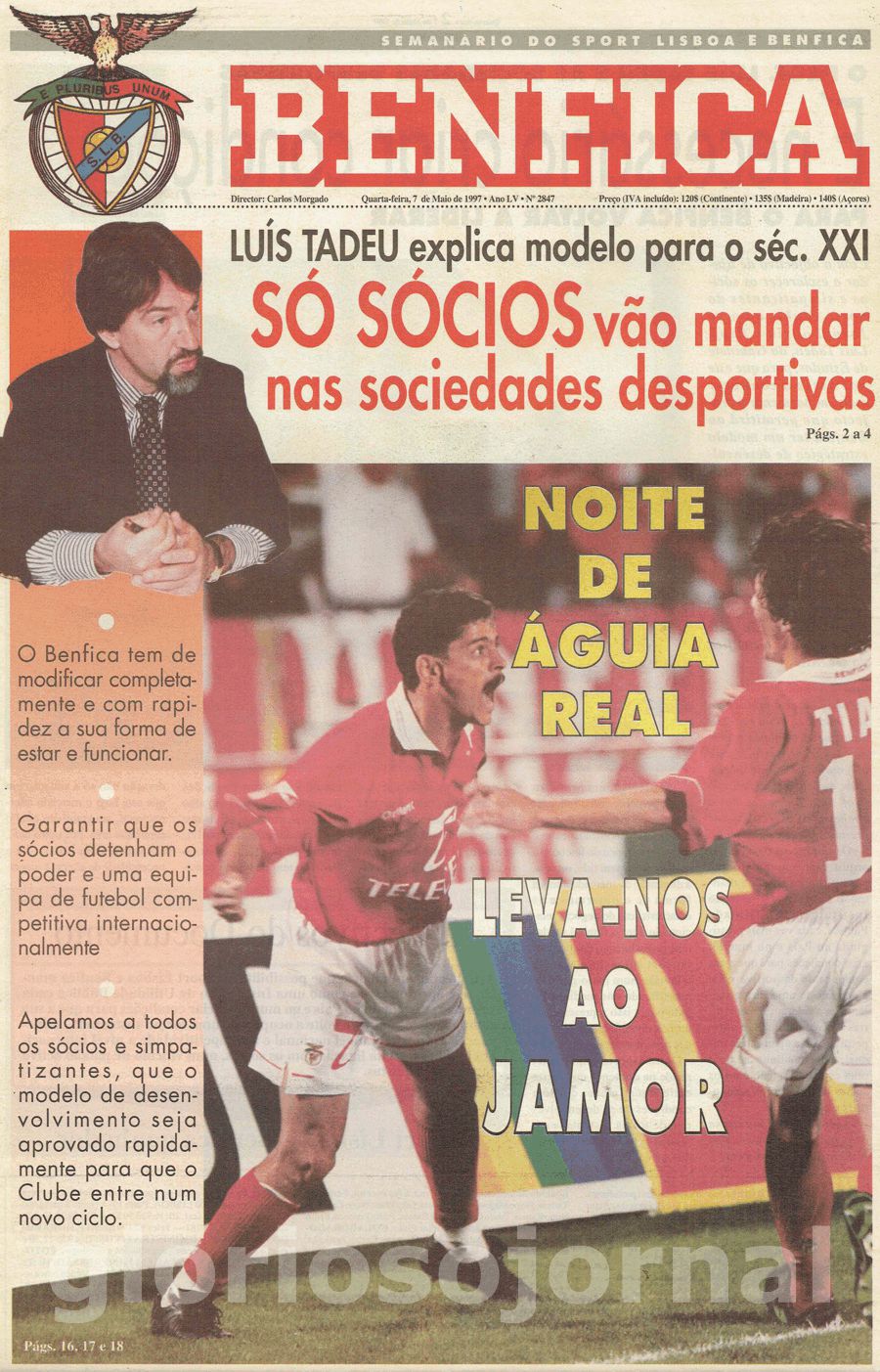 jornal o benfica 2847 1997-05-07